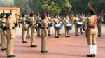 A band of 26 talented girls from the NCC Wing of Kamla Nehru College, New Delhi, played patriotic themes on the occasion, on November 25, 2023. Also present is Defence Secretary Shri Giridhar Aramane.