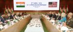 Glimpses of 5th India-US 2+2 Ministerial Dialogue, co-chaired by Raksha Mantri Shri Rajnath Singh, External Affairs Minister Dr S Jaishankar, US Secretary of Defence Mr Lloyd Austin and US Secretary of State Mr Antony Blinken, in New Delhi on November 10, 2023.