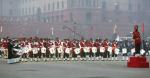 Glimpses of Full Dress Rehearsal of Beating Retreat Ceremony at Vijay Chowk, New Delhi on January 28, 2024.