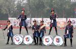 In a first, an all-girl cadets’ band from the North East, representing its rich cultural heritage, at NCC Republic Day Camp 2024.
