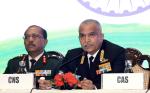 Glimpses of 8th Armed Forces Veterans’ Day event at Manekshaw Centre, Delhi Cantt, attended by Chief of the Air Staff Air Chief Marshal VR Chaudhari, Chief of the Naval Staff Admiral R Hari Kumar, Chief of Integrated Defence Staff to the Chairman, Chiefs of Staff Committee (CISC) Lt Gen JP Mathew as well as a number of ex-servicemen, on January 14, 2024.