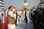 Glimpses of Presidential Fleet Review at Visakhapatnam on February 21, 2022.