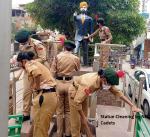 Statue Cleaning by NCC Cadets