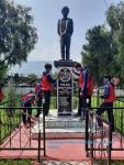 Statue Cleaning of Police Martyr by NCC Cadets